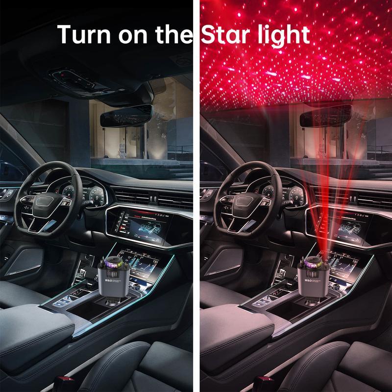2025 Starlight 5-in-1 Car chargers | Retractable Fast Charger with Dual Ports, USB-C & Lightning Cable |